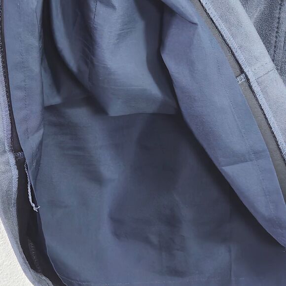 Loft Women’s Skirt Minimalist Capsule Clean Faux Suede A-Line Neutral Gray Sz 4 - Picture 6 of 9